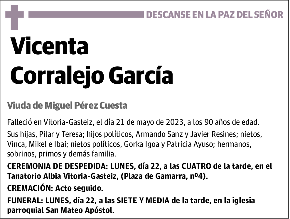 Vicenta Corralejo García