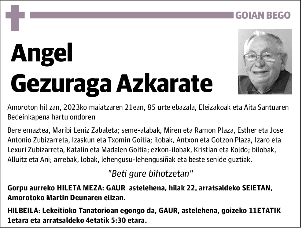 Angel Gezuraga Azkarate