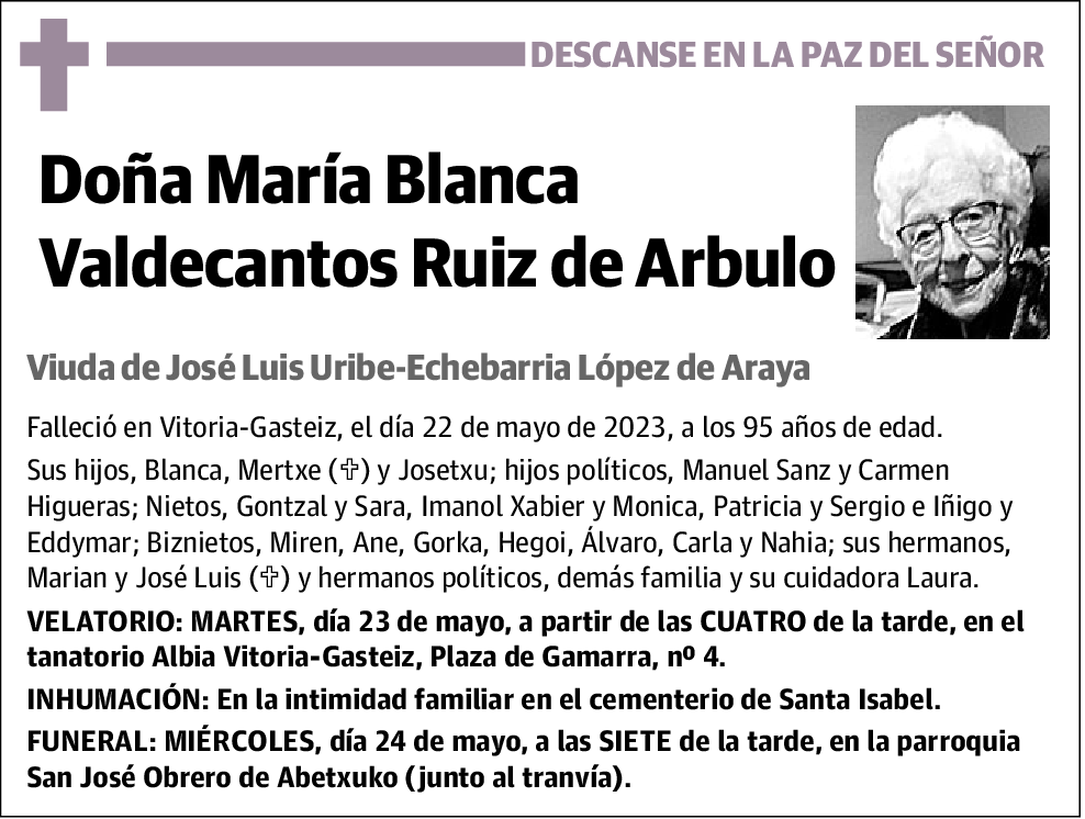 María Blanca Valdecantos Ruiz de Arbulo