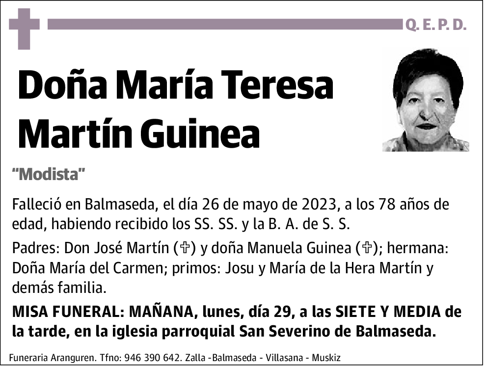 María Teresa Martín Guinea