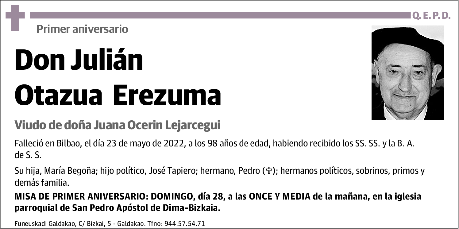 Julián Otazua Erezuma