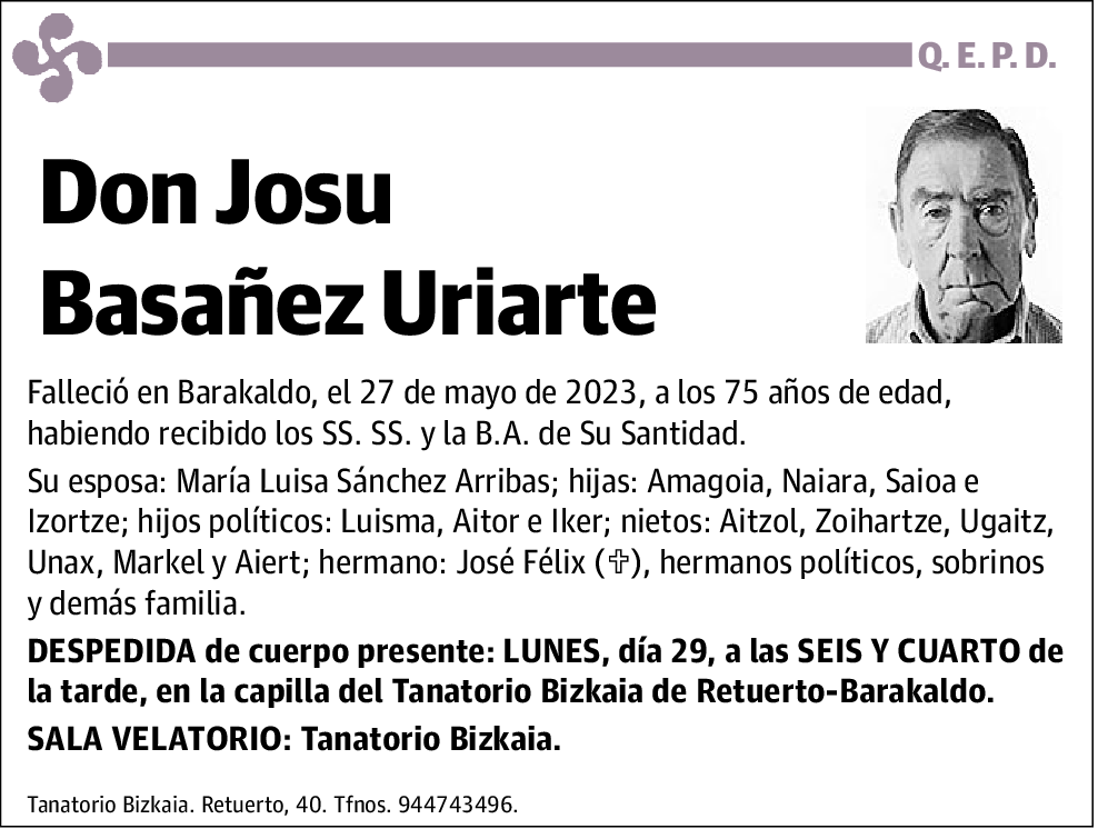 Josu Basañez Uriarte