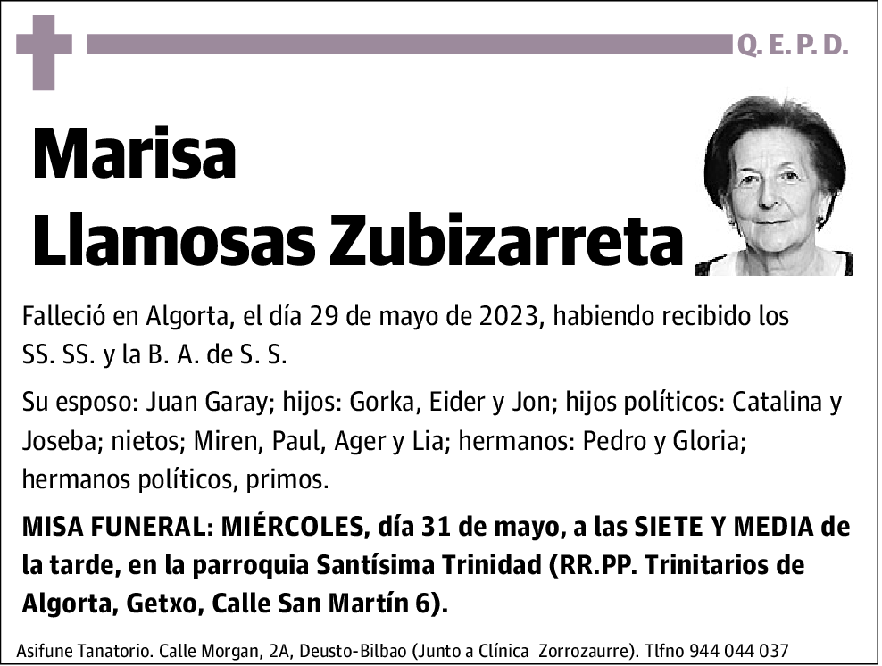 Marisa Llamosas Zubizarreta