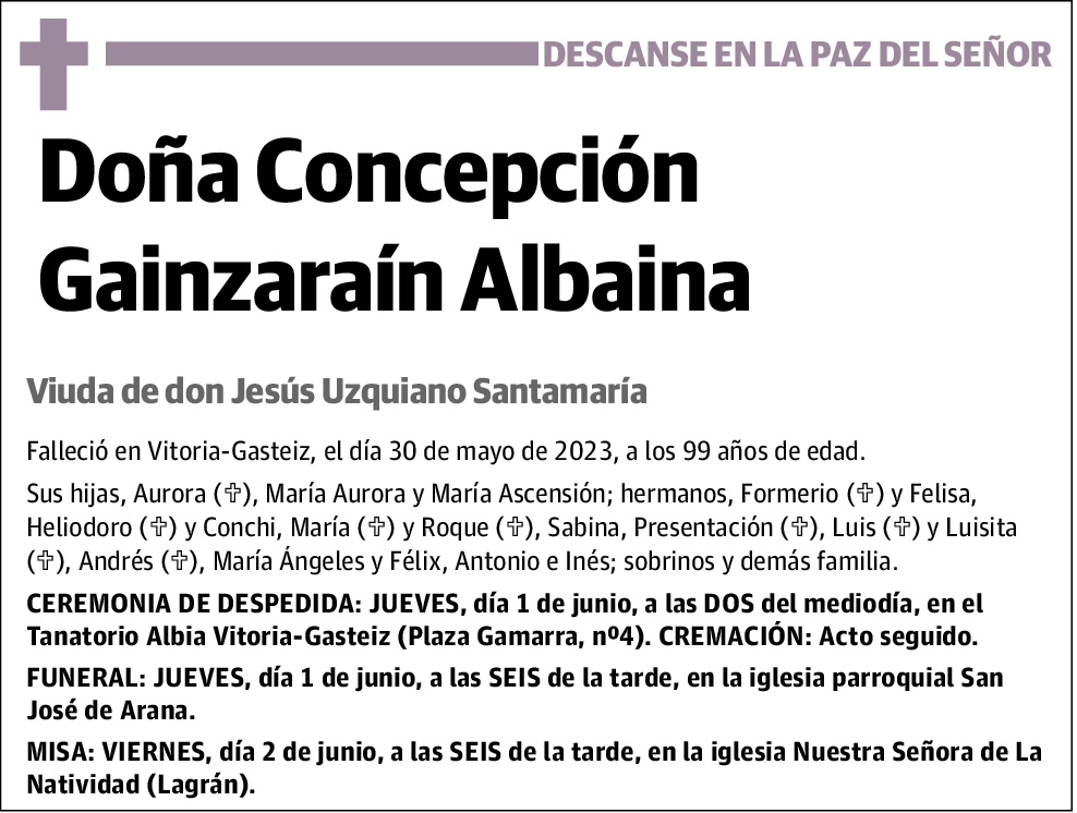 Concepción Gainzaraín Albania