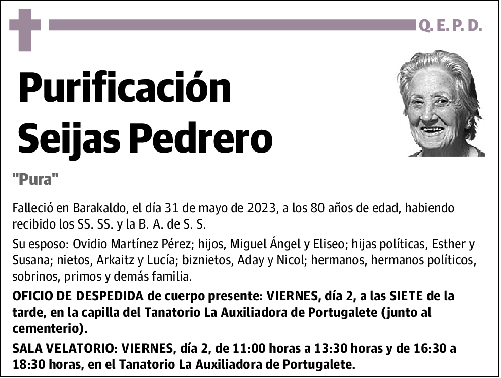 Purificación Seijas Pedrero