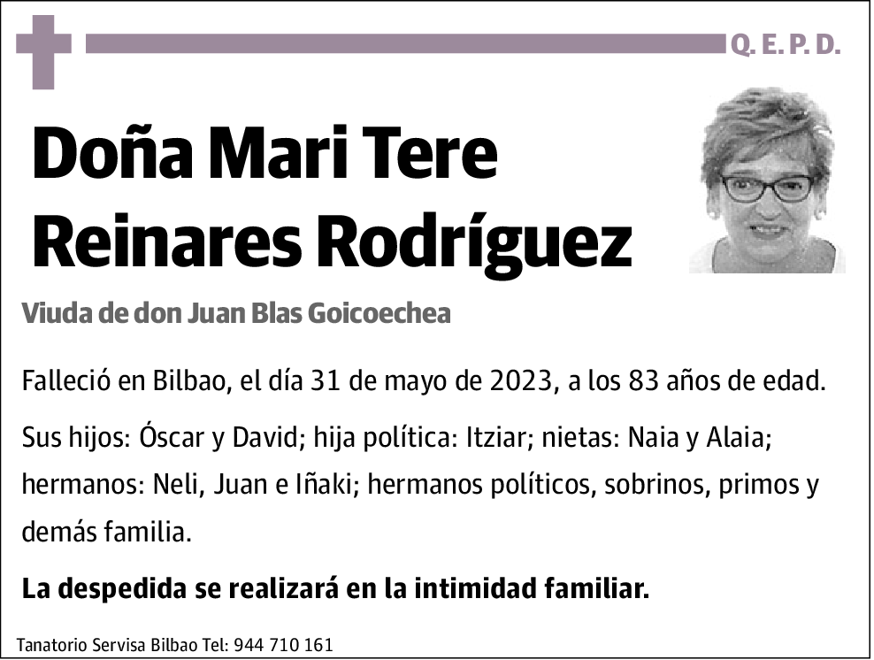 María Teresa Reinares Rodríguez