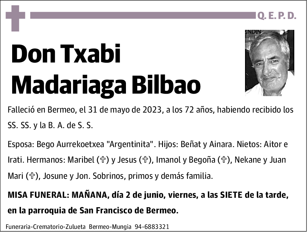 Txabi Madariaga Bilbao