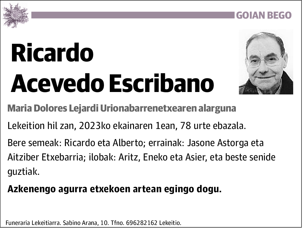 Ricardo Acevedo Escribano