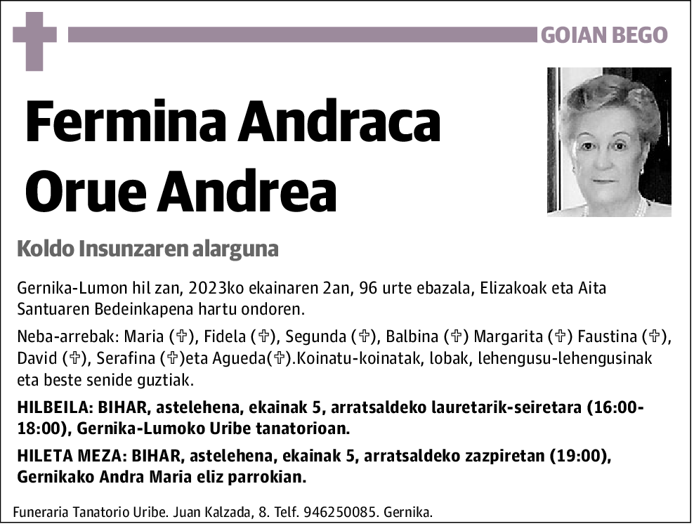 Fermina Andraca Orue