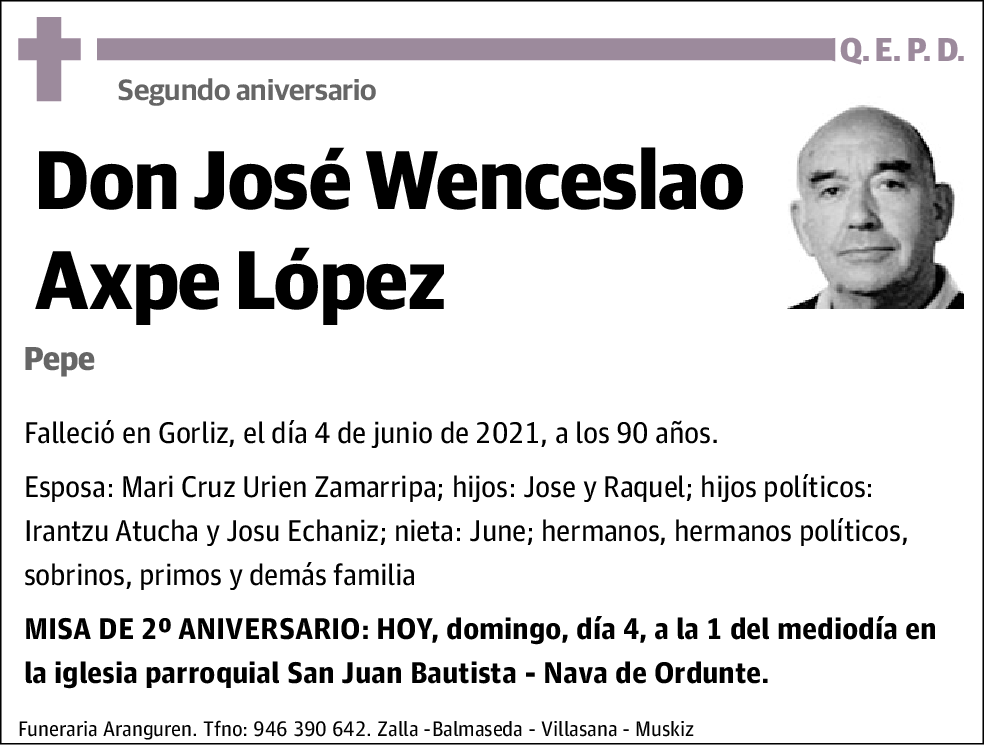 José Wenceslao Axpe López