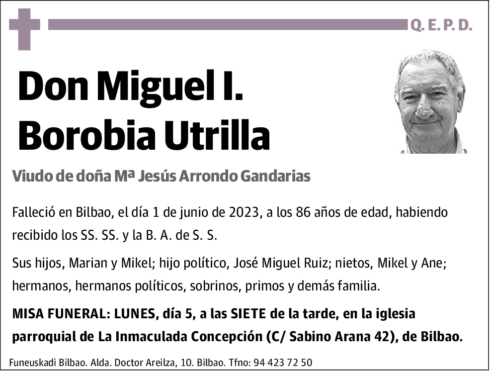 Miguel I Borobia Utrilla