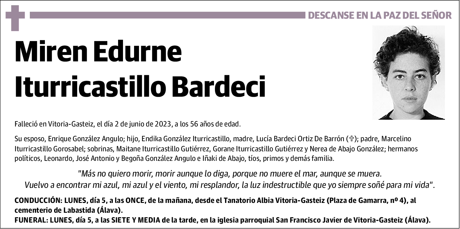 Miren Edurne Iturricastillo Bardeci