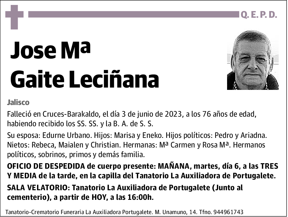 Jose Mª Gaite Leciñana