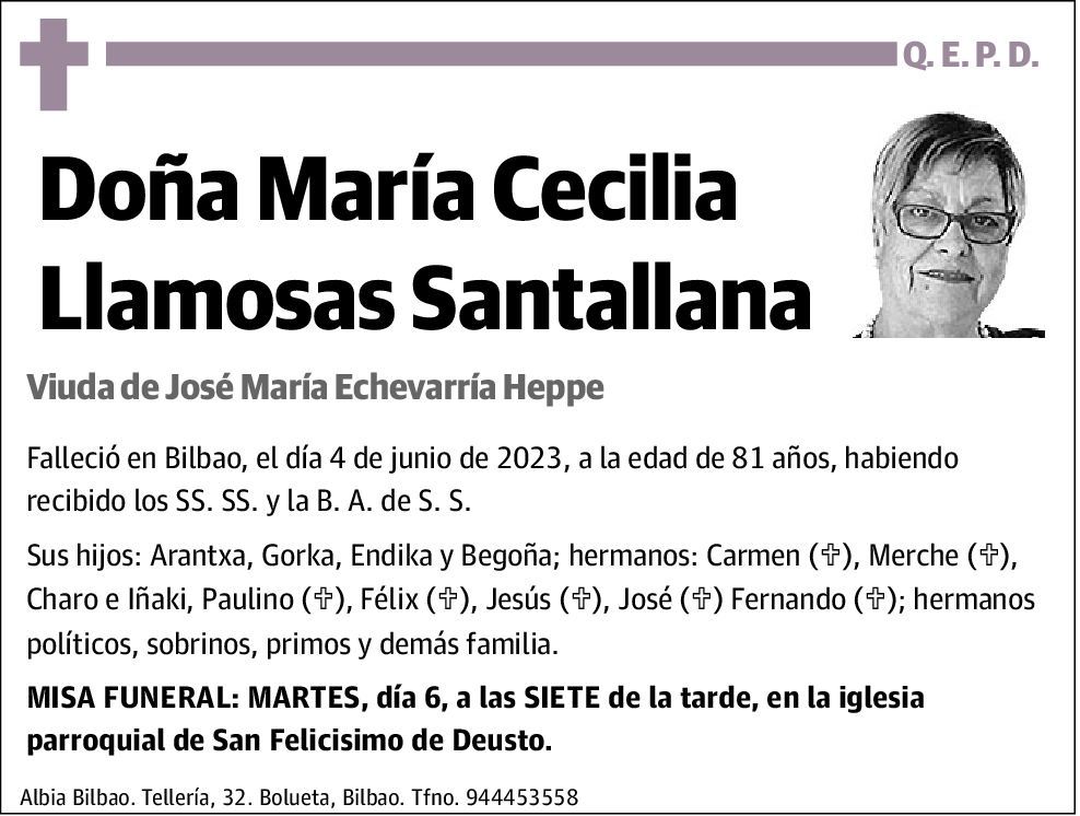 María Cecilia Llamosas Santallana