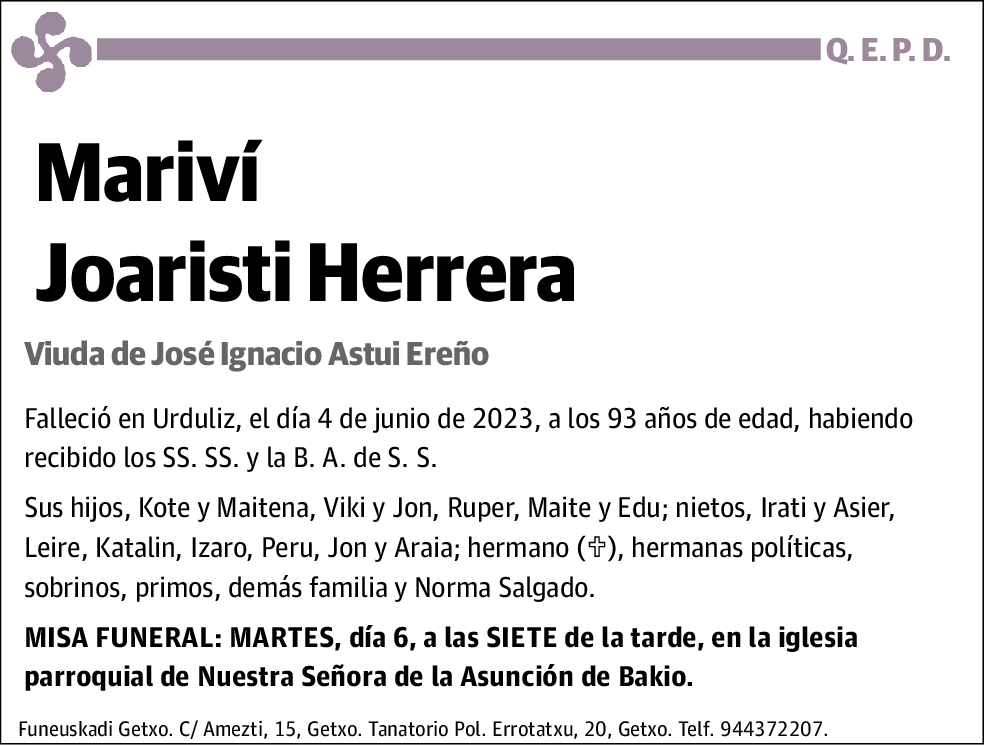 Mariví Joaristi Herrera