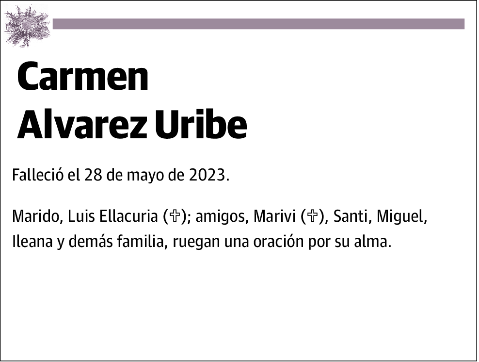 Carmen Alvarez Uribe