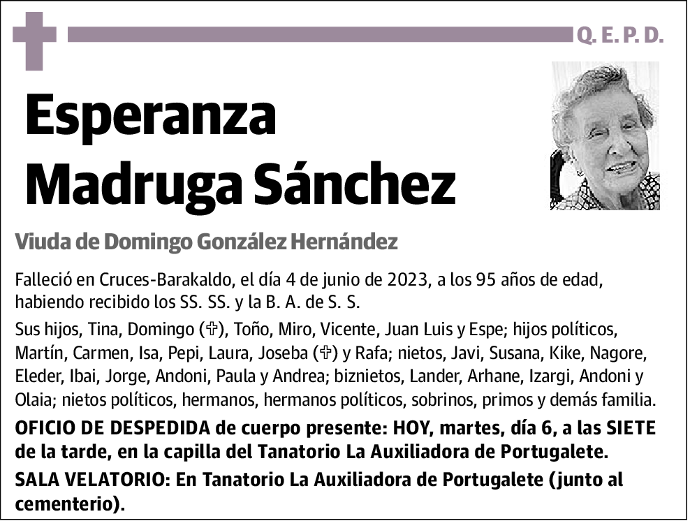 Esperanza Madruga Sánchez