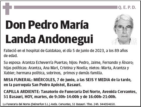 Pedro María Landa Andonegui