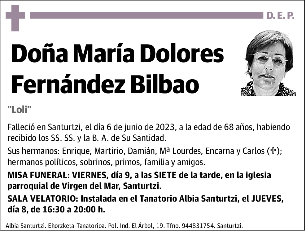 María Dolores Fernández Bilbao