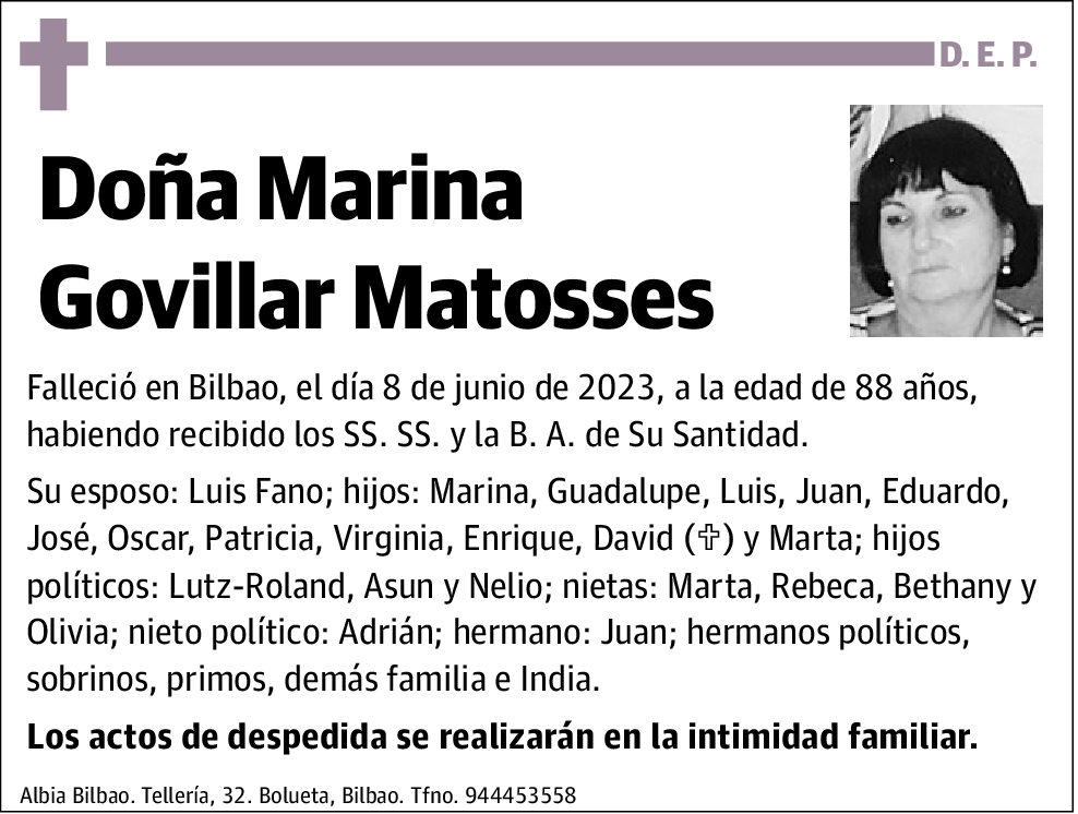 Marina Govillar Matosses