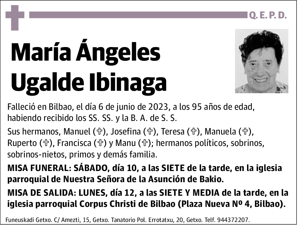 María Ángeles Ugalde Ibinaga