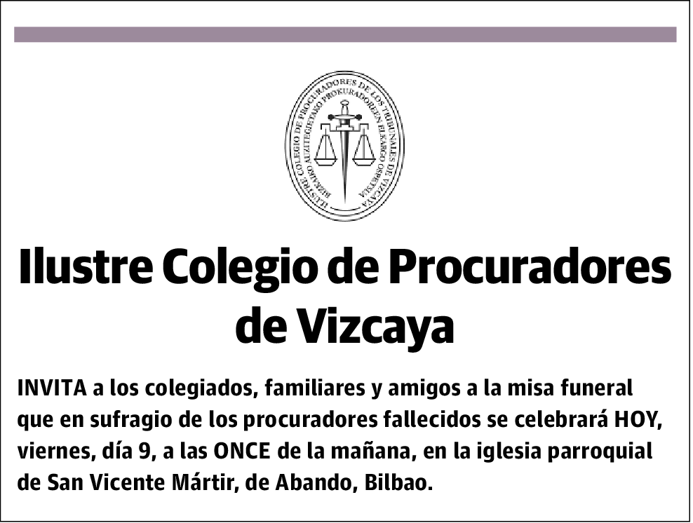 Ilustre Colegio de Procuradores de Vizcaya