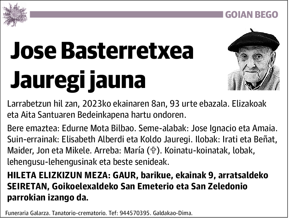 Jose Basterretxea Jauregi