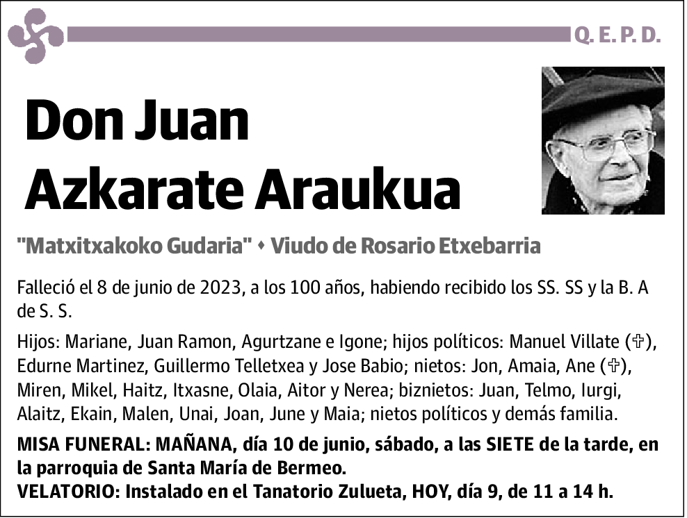 Juan Azkarate Araukua