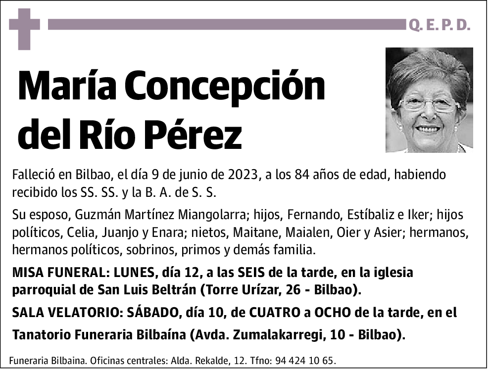 María Concepción del Río Pérez