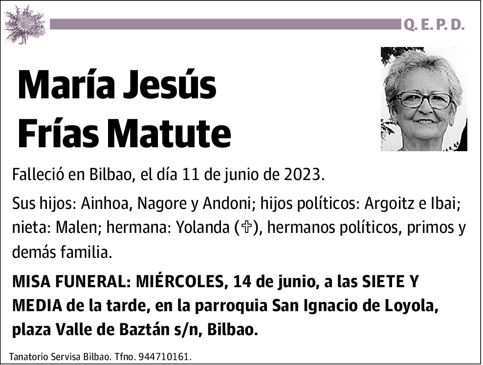 María Jesús Frías Matute