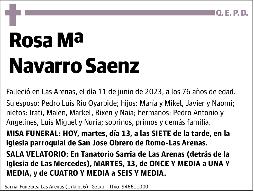 Rosa Mª Navarro Saenz