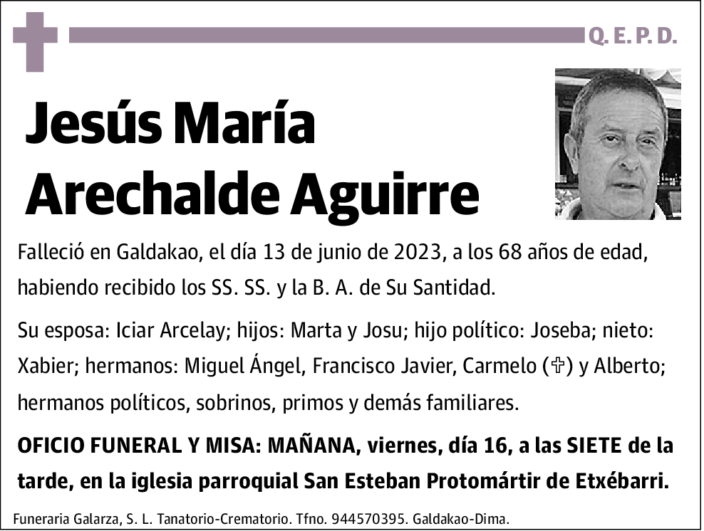 Jesús María Arechalde Aguirre