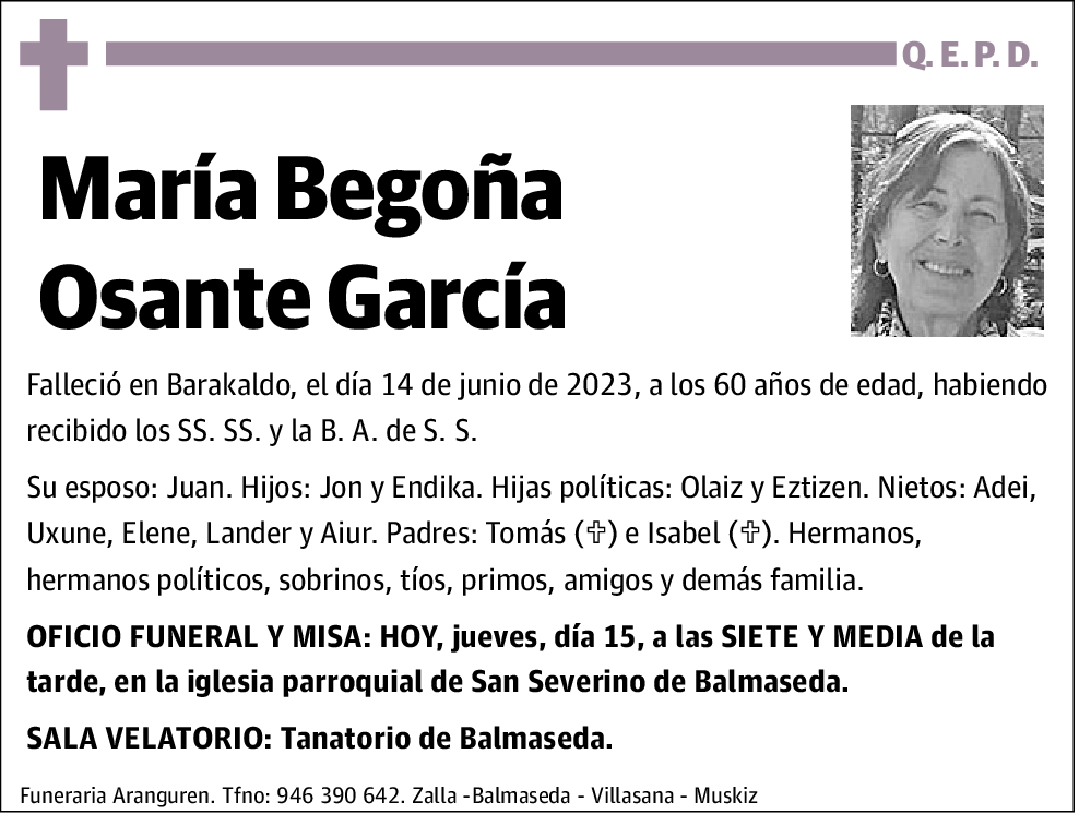 María Begoña Osante García