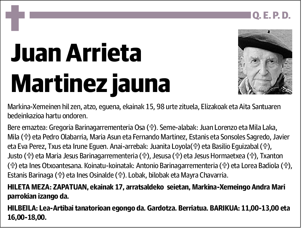 Juan Arrieta Martinez