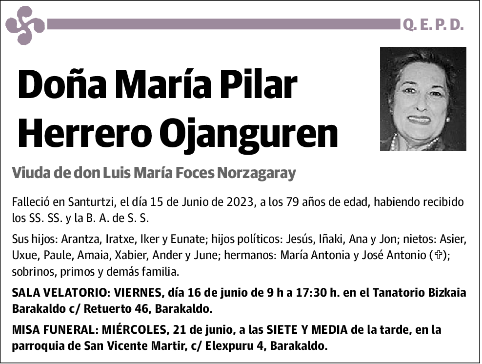 María Pilar Herrero Ojanguren