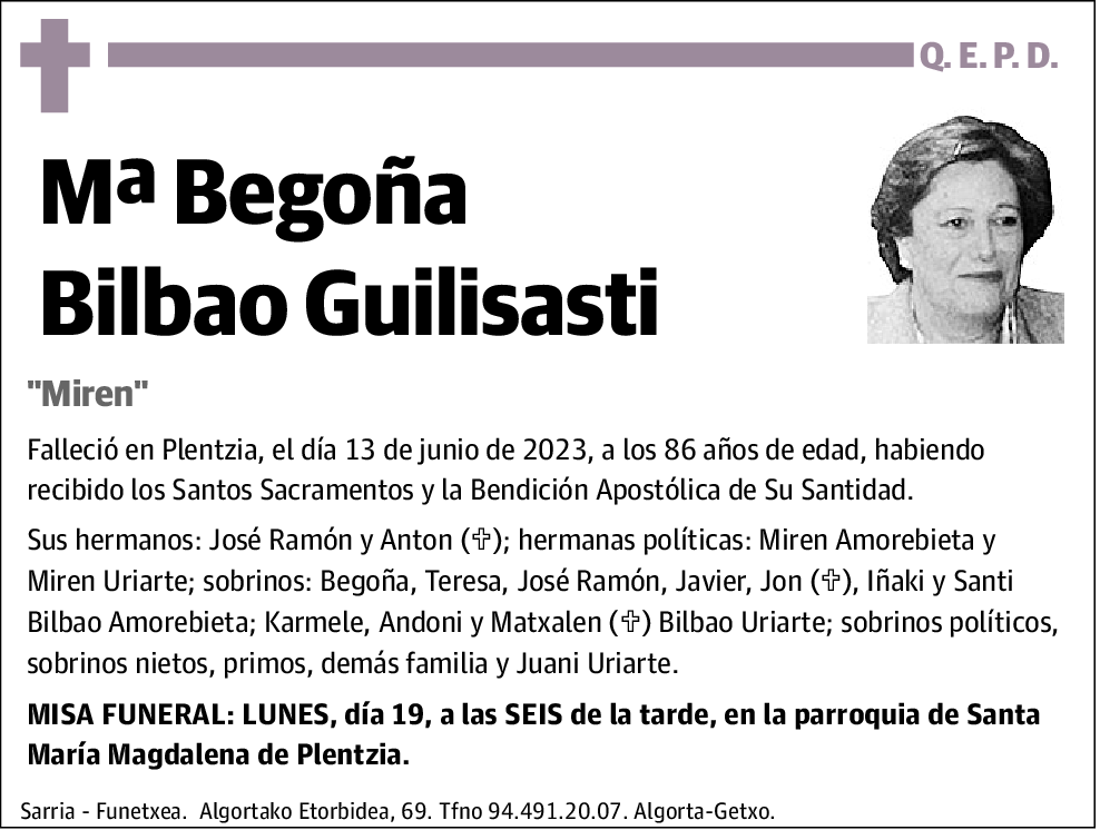 Begoña Bilbao Guilisasti