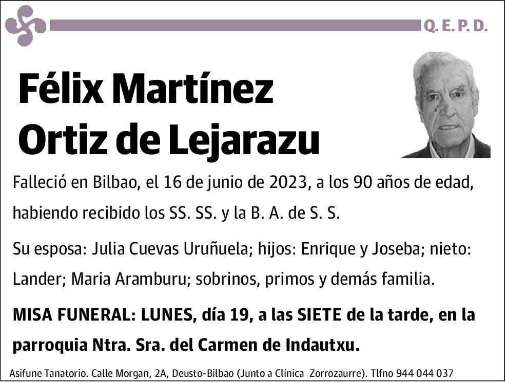 Félix Martínez Ortiz de Lejarazu