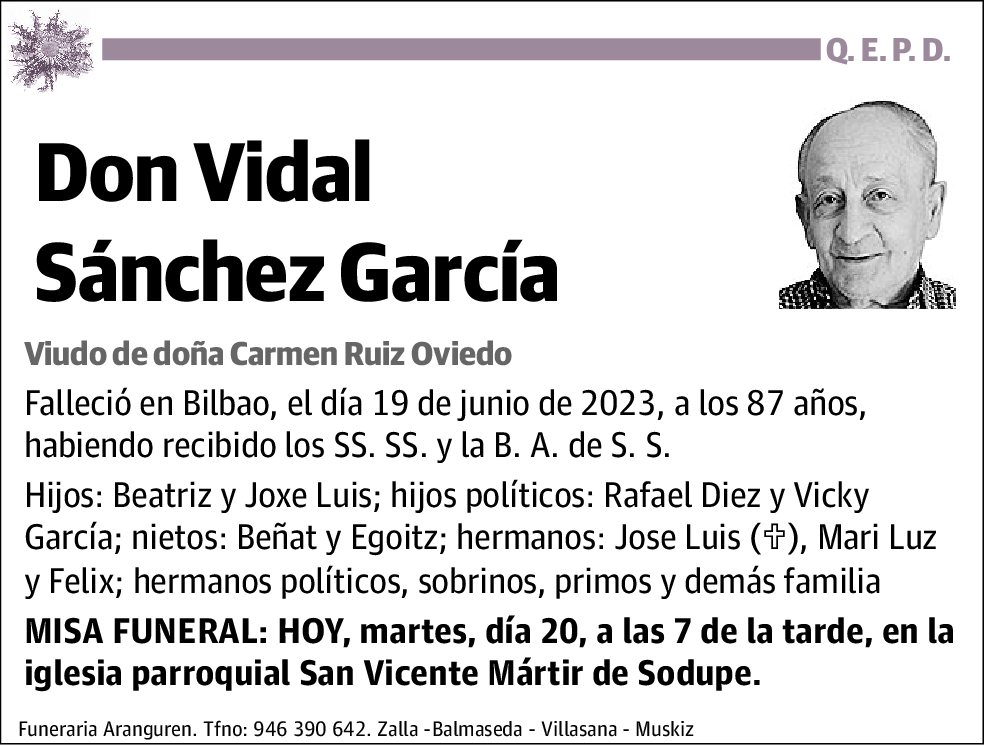 Vidal Sánchez García