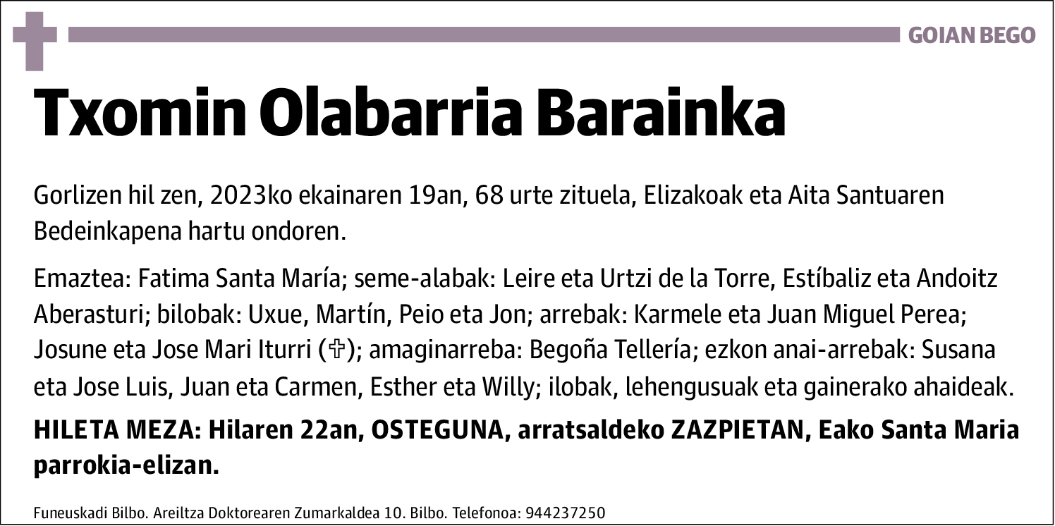 Txomin Olabarria Barainka