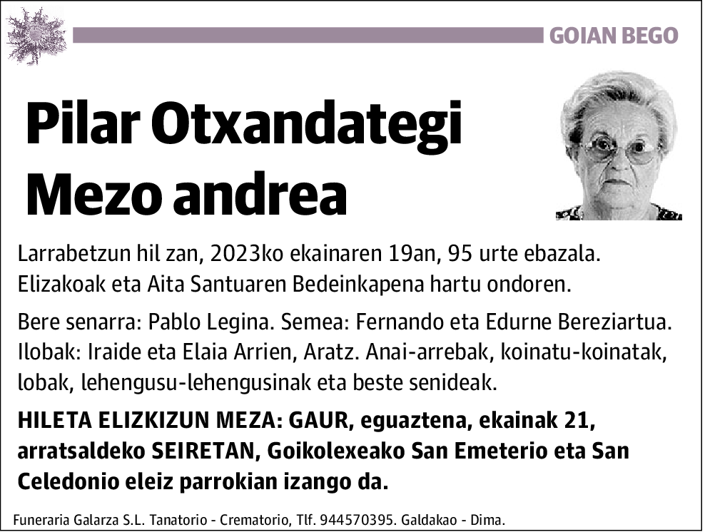 Pilar Otxandategi Mezo