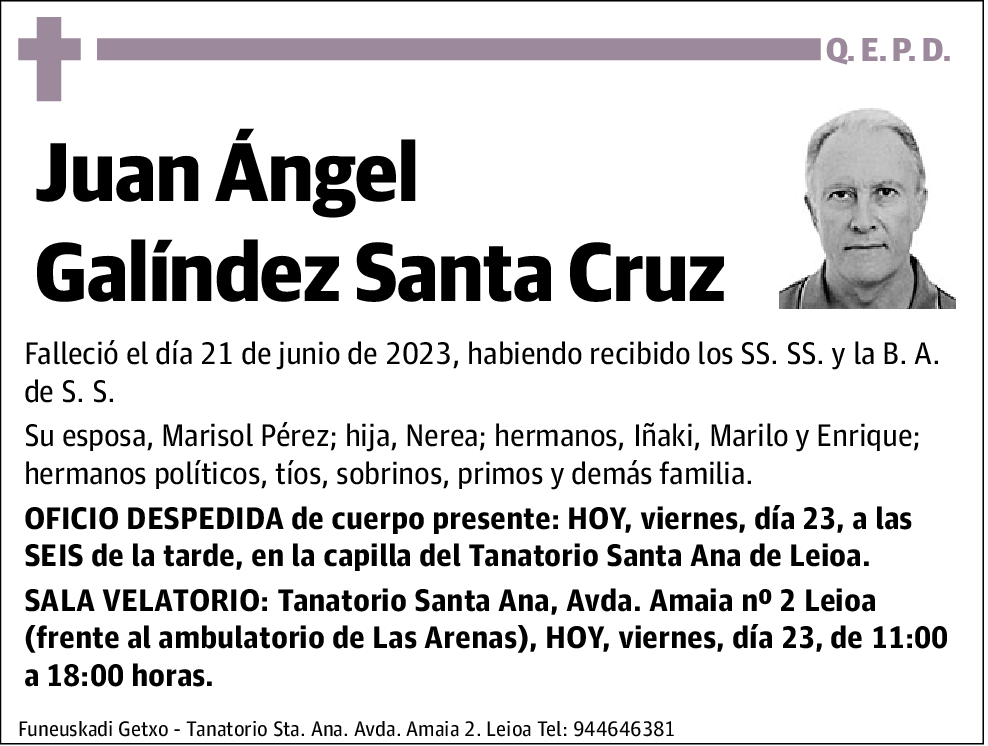 Juan Ángel Galíndez Santa Cruz