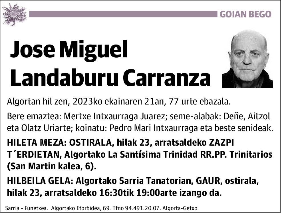 Jose Miguel Landaburu Carranza