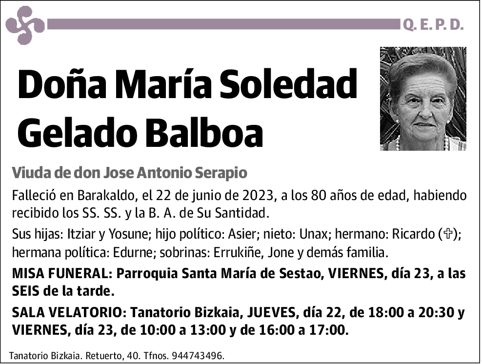 María Soledad Gelado Balboa