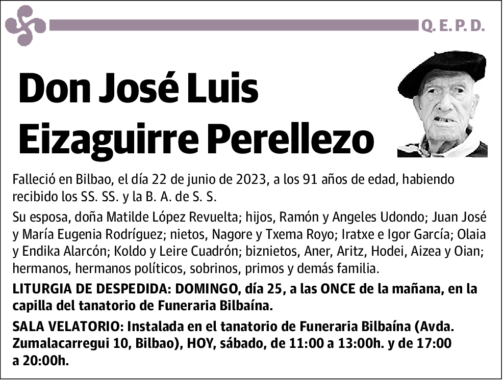 José Luis Eizaguirre Perellezo