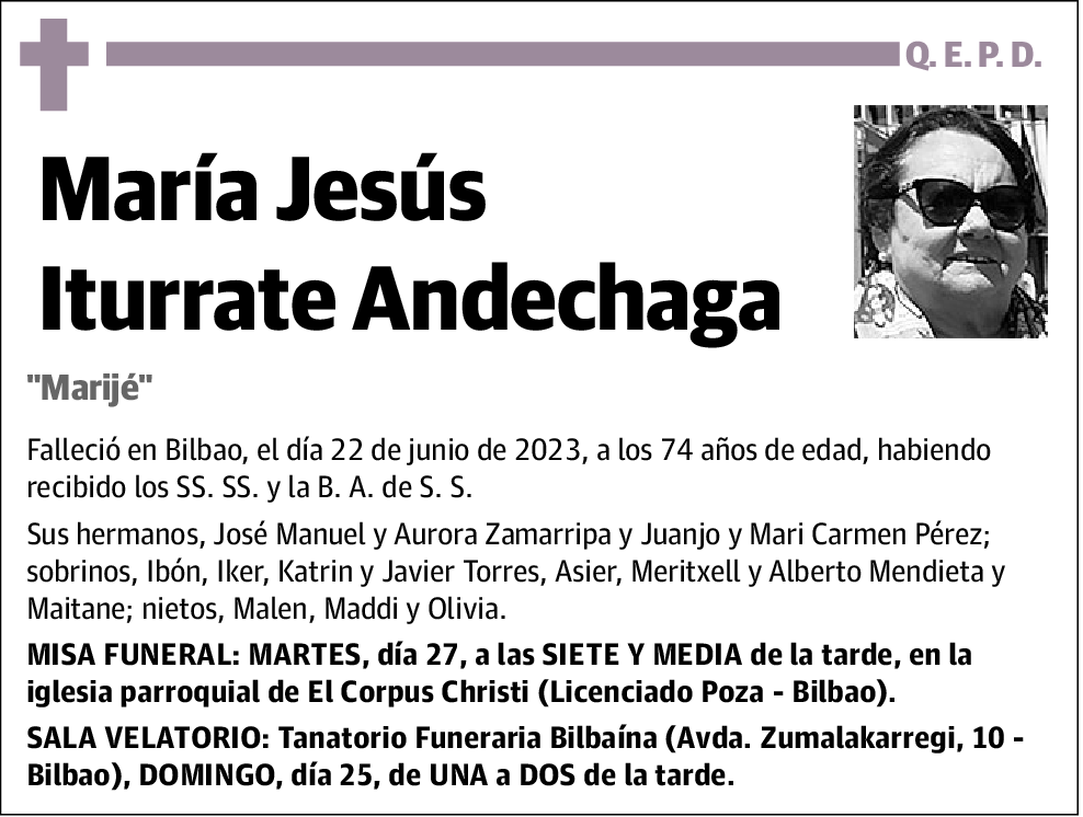 María Jesús Iturrate Andechaga