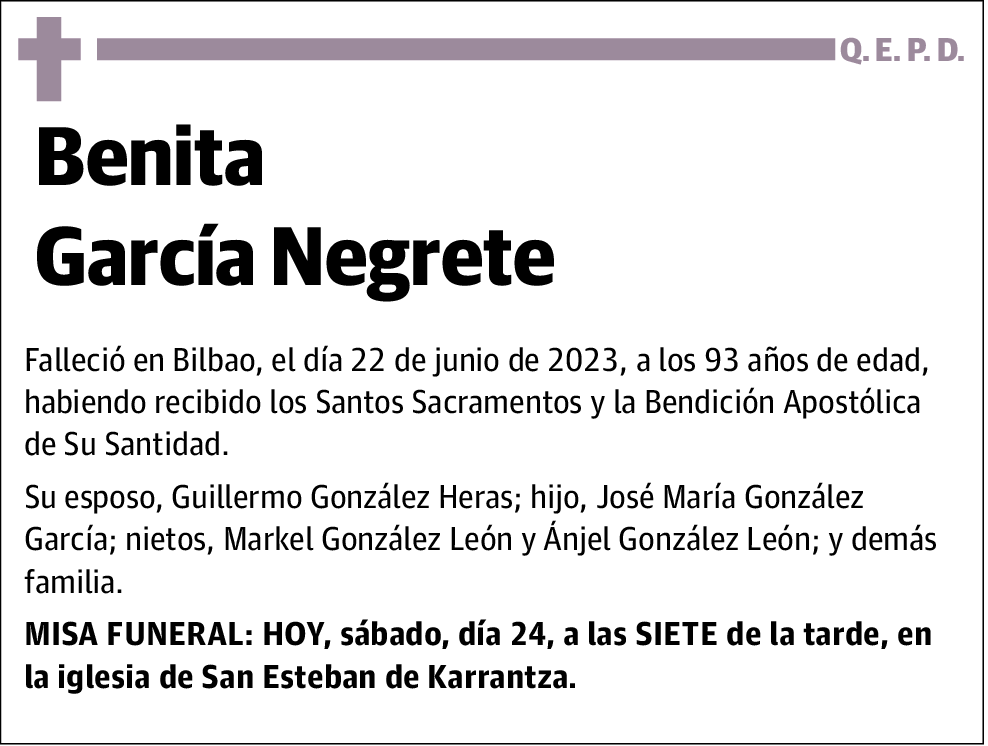 Benita García Negrete