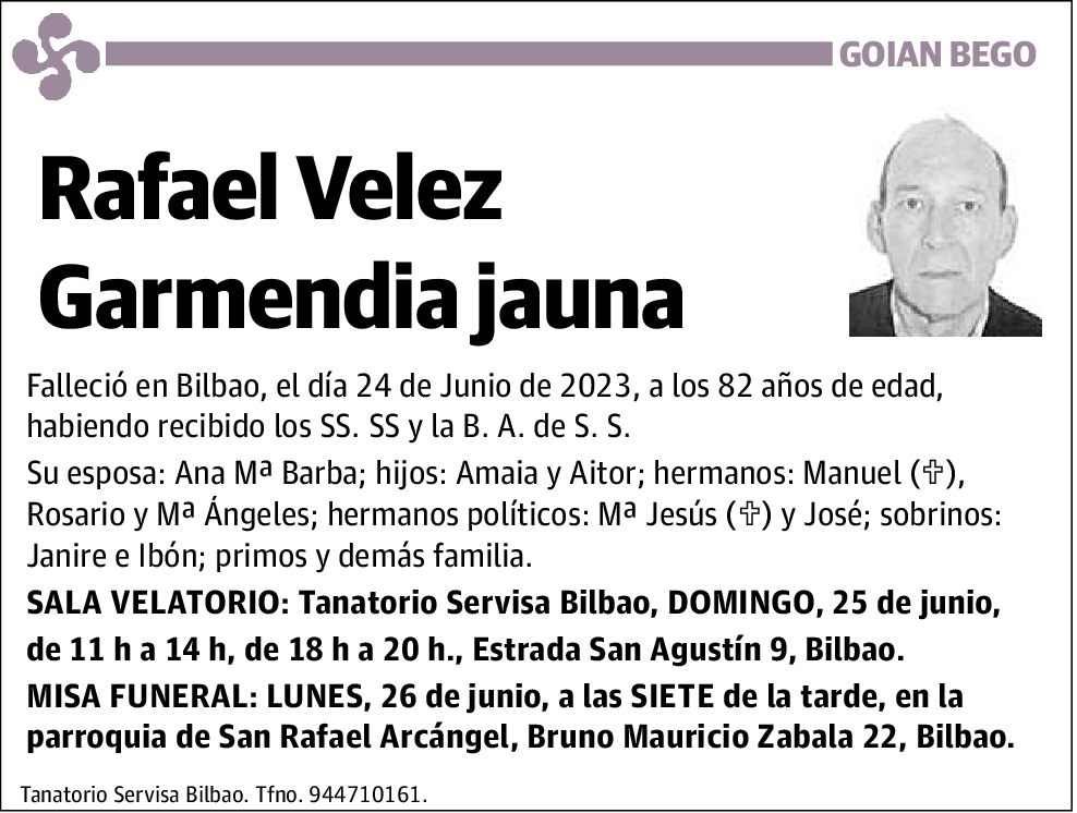 Rafael Velez Garmendia