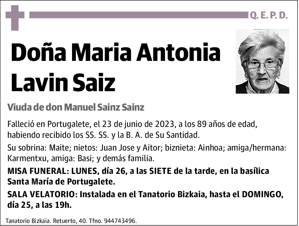 Maria Antonia Lavin Saiz