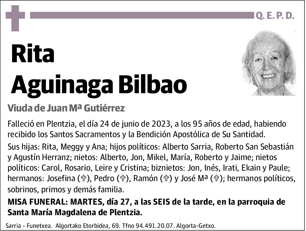 Rita Aguinaga Bilbao