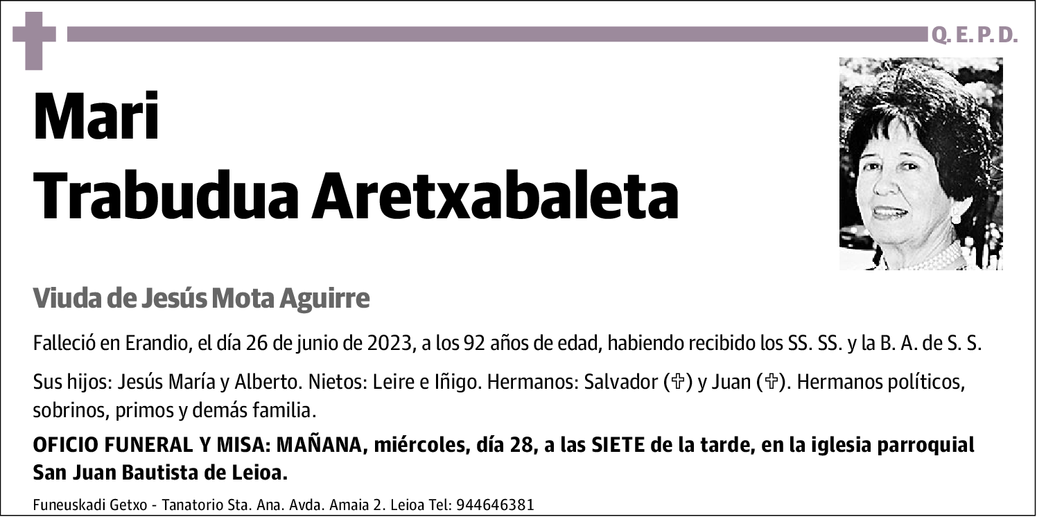 Mari Trabudua Aretxabaleta